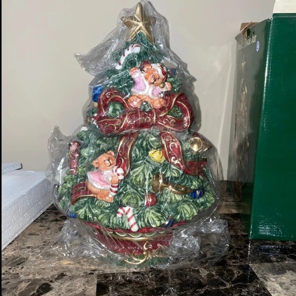 vintage Christmas cookie jar - Picture 4 of 5